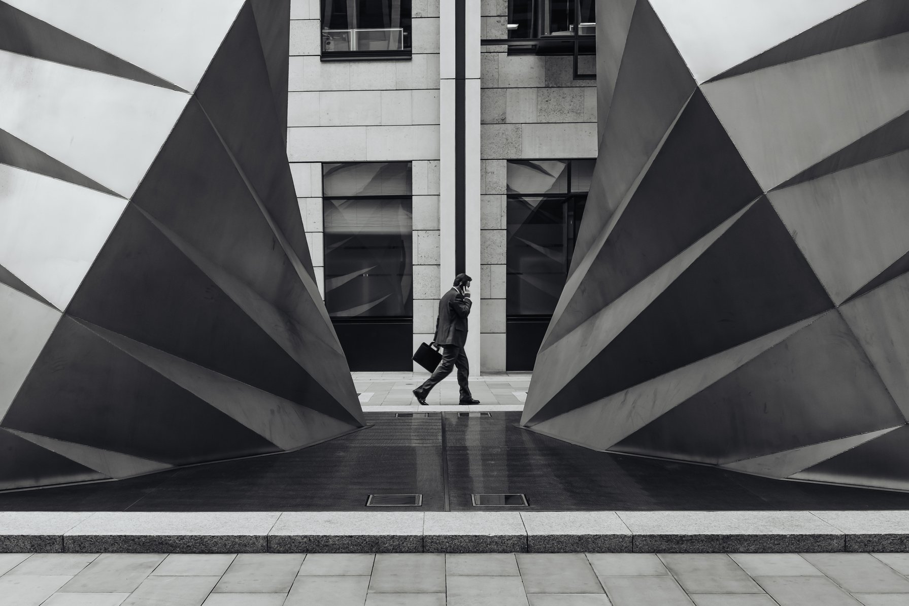 Man Carrying Suitcase